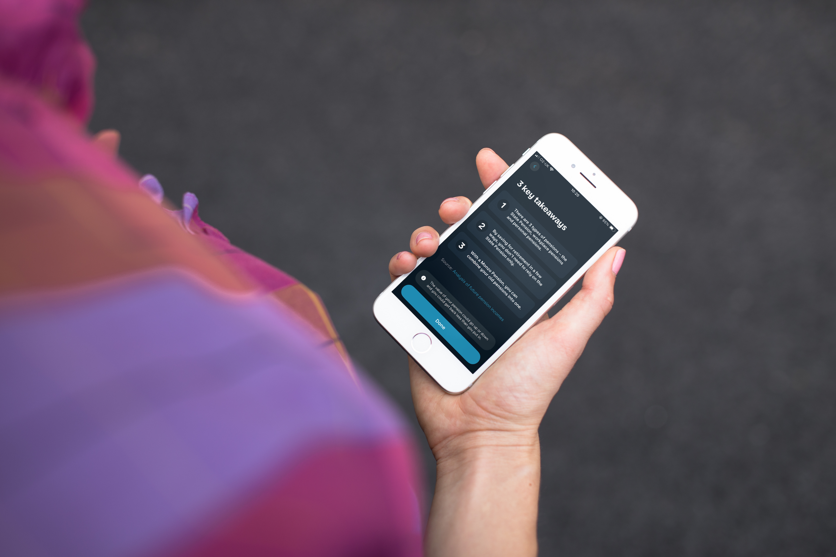 Monzo lesson navigation